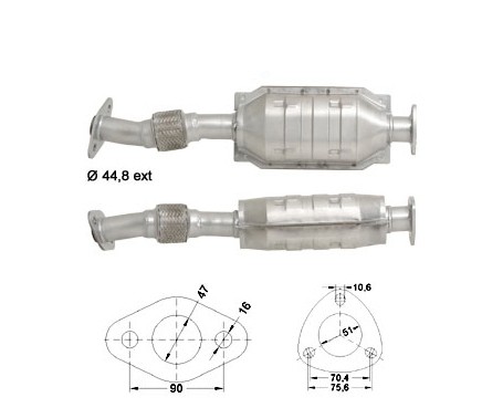 Opel VECTRA 1.8i 1796 cc 66 Kw / 90 cv C1.8NZ Magnaflow CAT Bouw