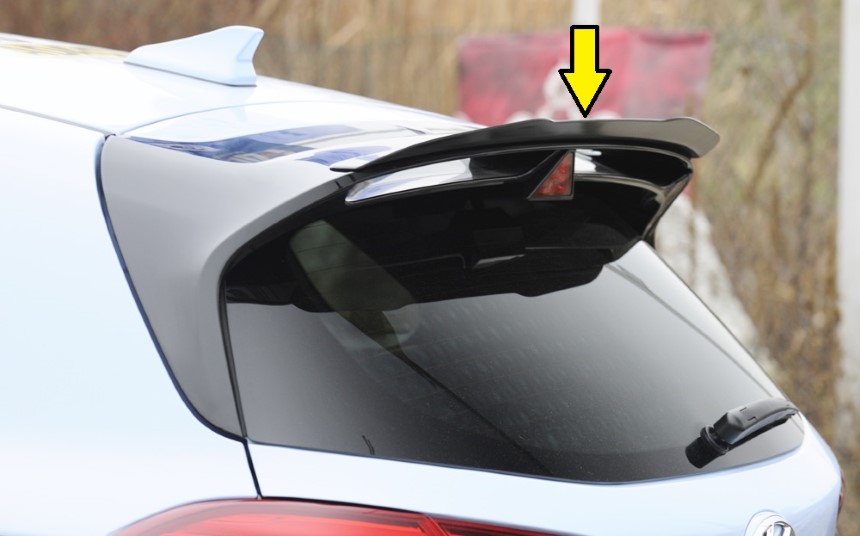 Dakspoiler Hyundai i30 N (Performance) Rieger glans zwart