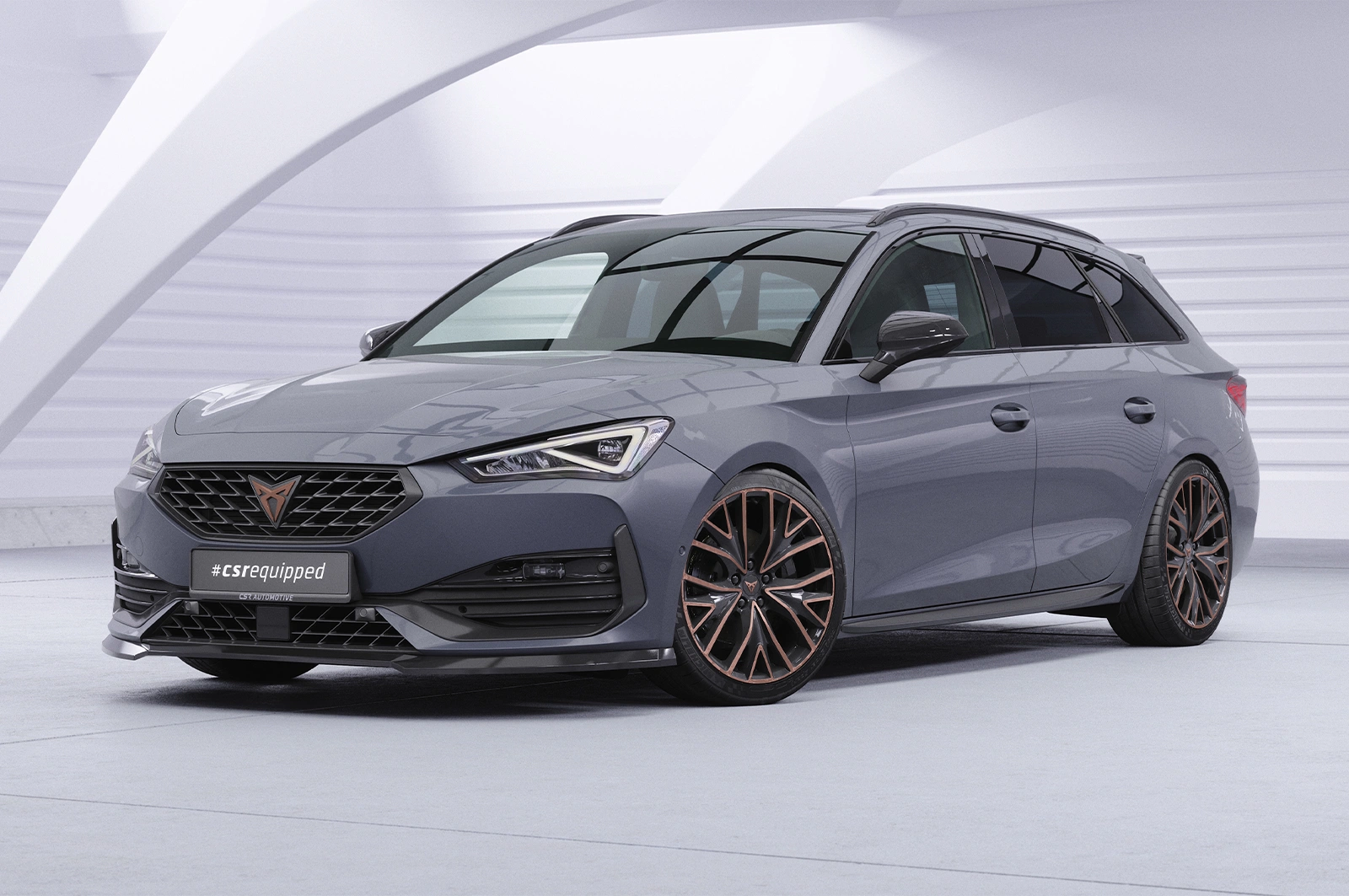 Voorspoiler Cupra Leon 4 (Typ KL) Glans Zwart van CSR Automotive (2020-)