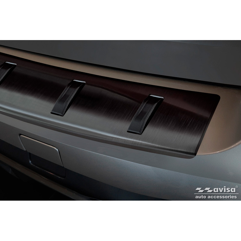 Black Stainless Steel Rear bumper protector  BMW X5 (G05) M-Sport 2018- 'STRONG EDITION'