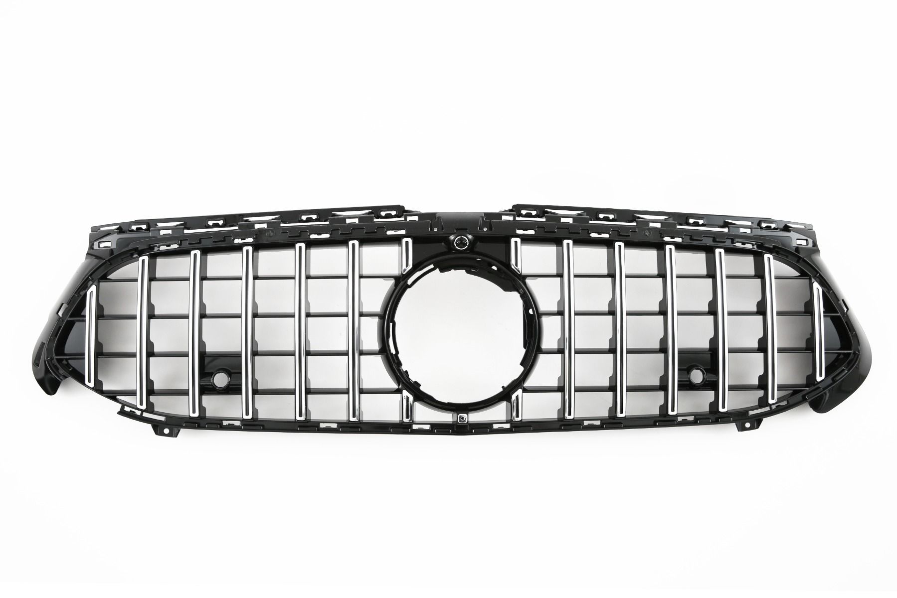 Grill Mercedes A-klasse W177 / V177 GT-Look Glans Zwart-Chroom (Facelift)