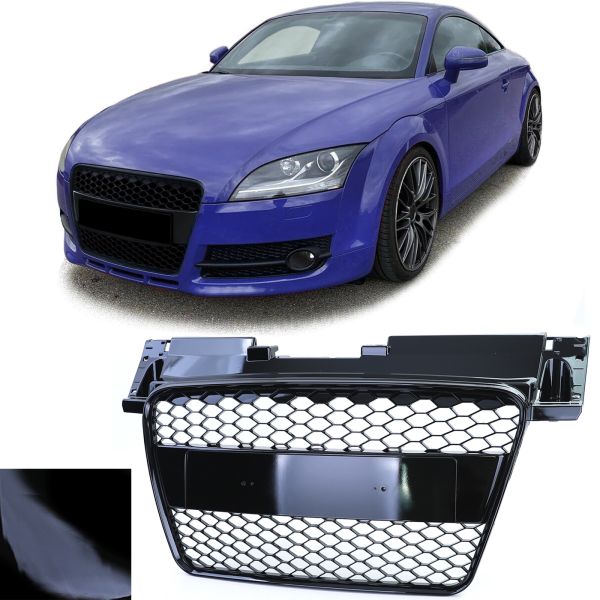 Grill Audi TT 8J 06-10 RS Look Glans Zwart