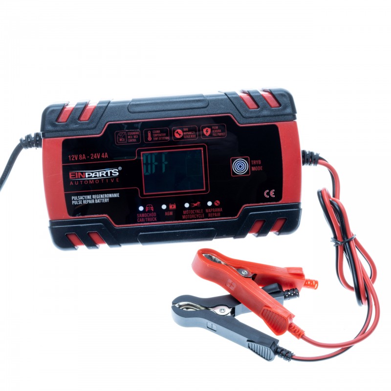 EPCBC02 8A 12/24V BATTERY CHARGER WITH BATTERY REPAIR FUNCTION