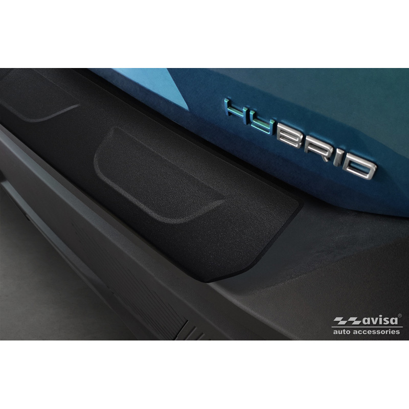 Matte black Stainless Steel Rear bumper protector  Peugeot 408 II Fastback 2023-