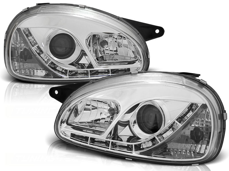 Koplampen Opel Corsa B 93-00 Chroom