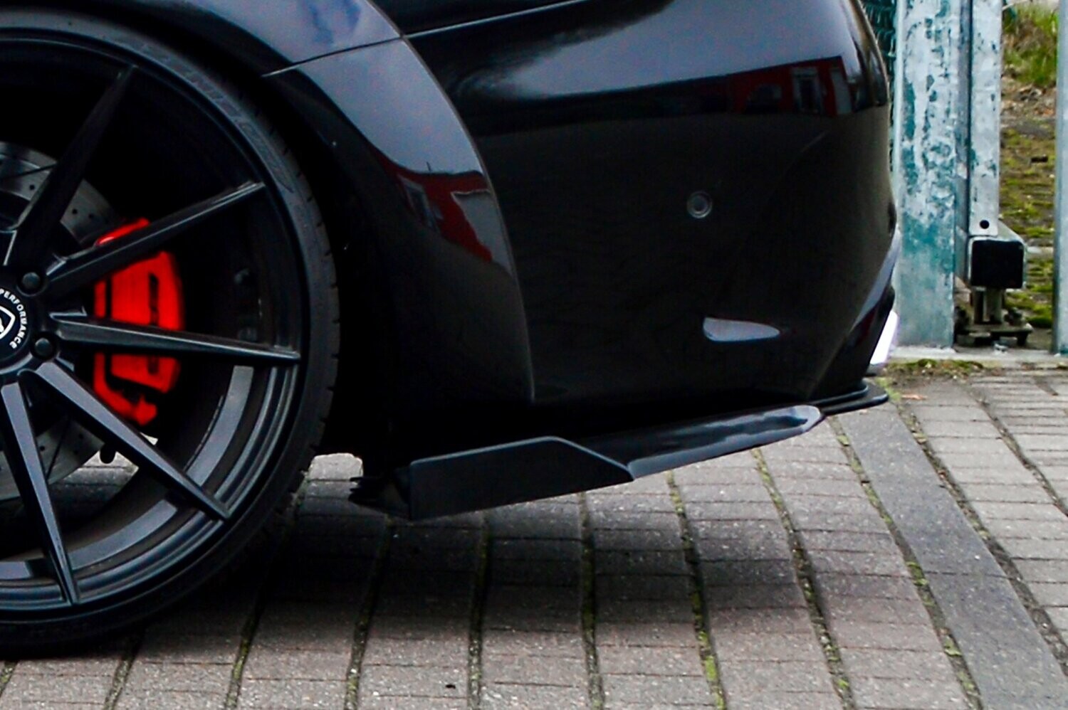 Achterschort zijpanelen met vleugel Mercedes C-Klasse C63AMG+S