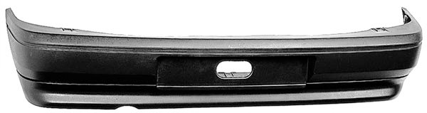 AchterBumper CLIO, 91-96 ZWART