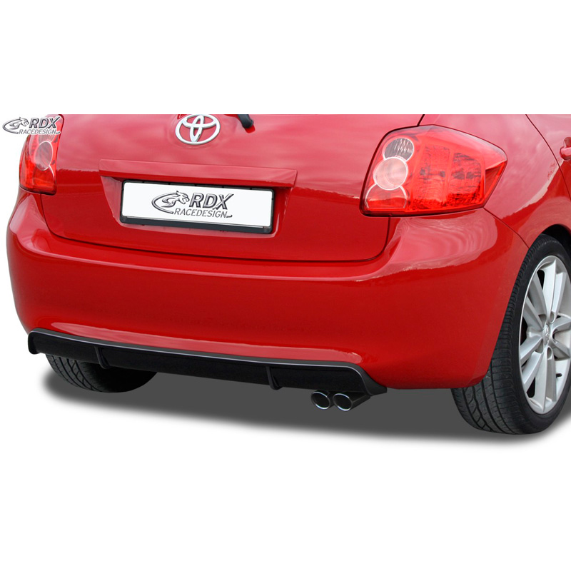 Rear bumper skirt 'Diffusor'  Toyota Auris E150 2007-2010 (ABS glossy black)
