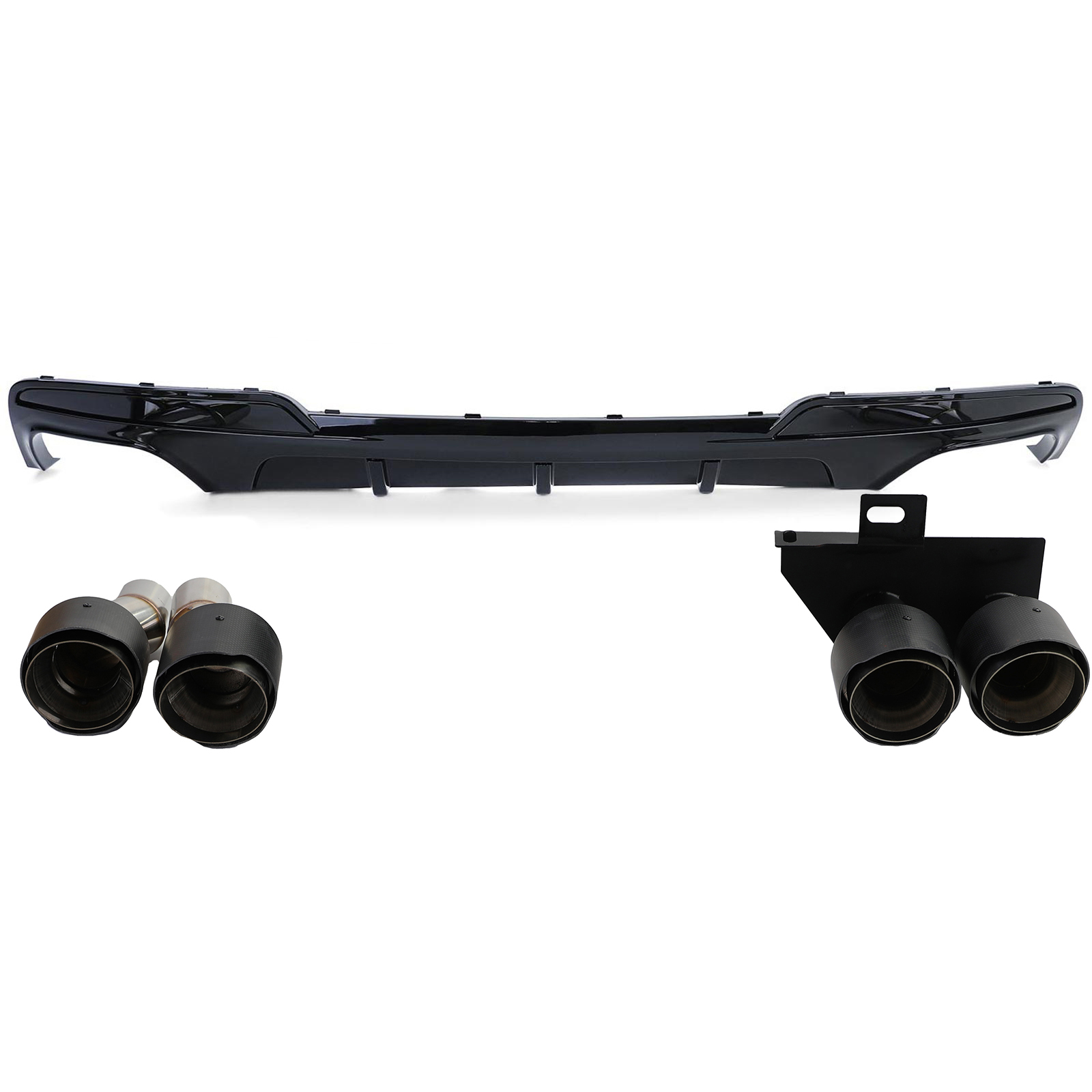 Diffuser BMW 5 Serie M Pakket F10 F11 Carbon Sierstukken