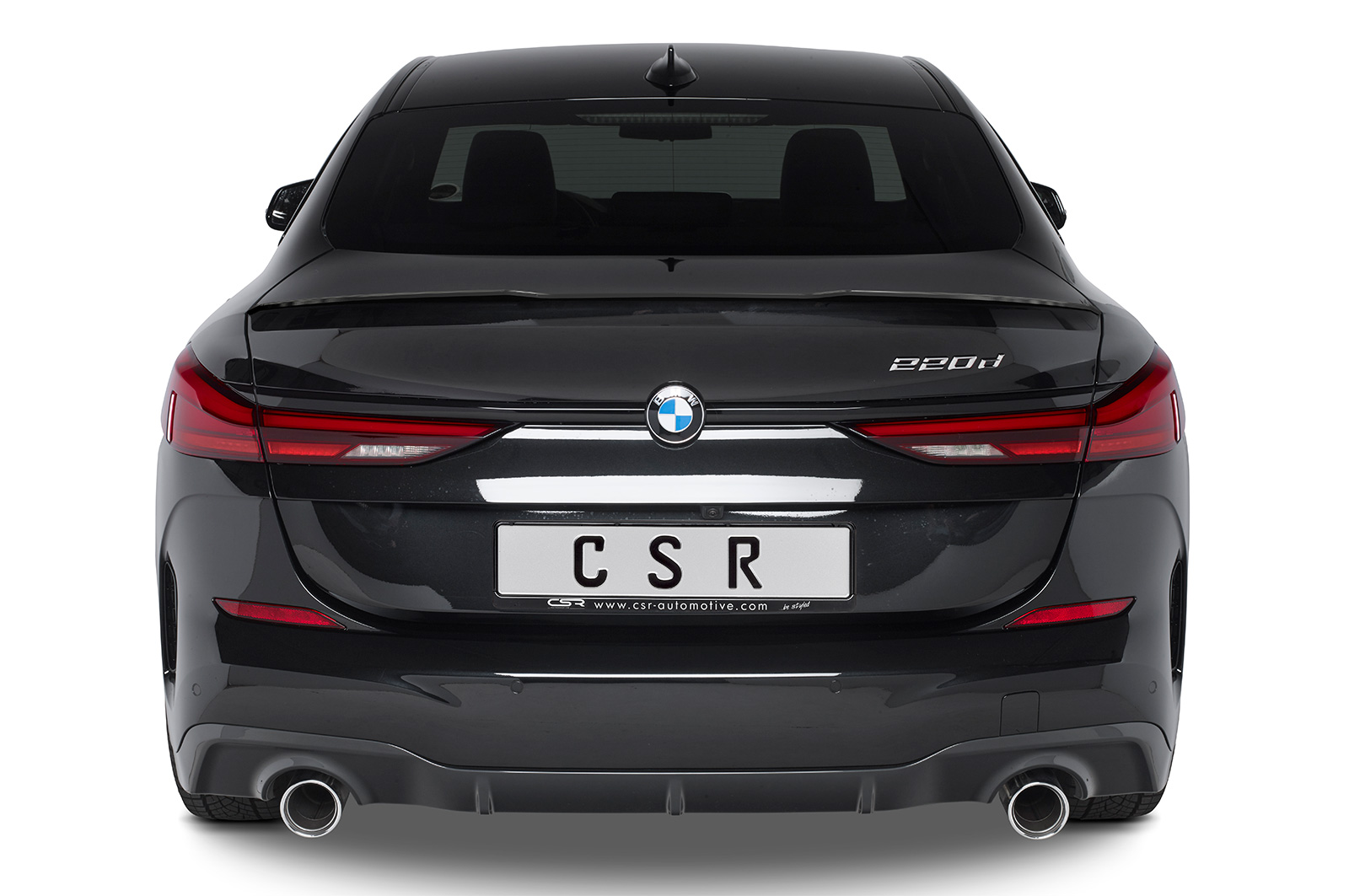 Spoiler BMW 2er (F44) Gran Coupe CSR glans Zwart