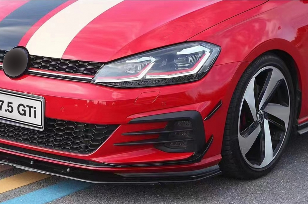 Canards VW Golf 7 GTI 17-20 Glans Zwart