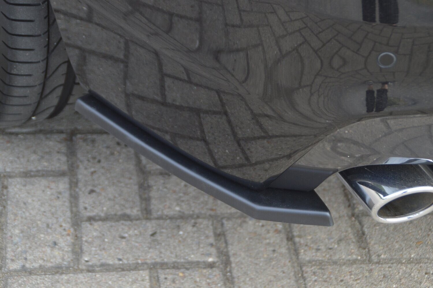 Achterskirt diffuser spoiler hoeken BMW X3 F25 M-Pakket