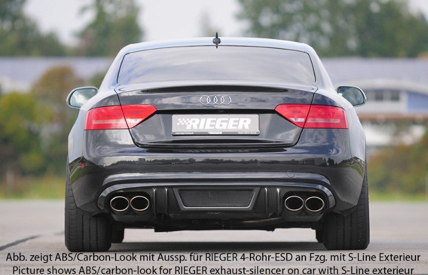 Diffuser Audi A5 Rieger uitlaat links + rechts