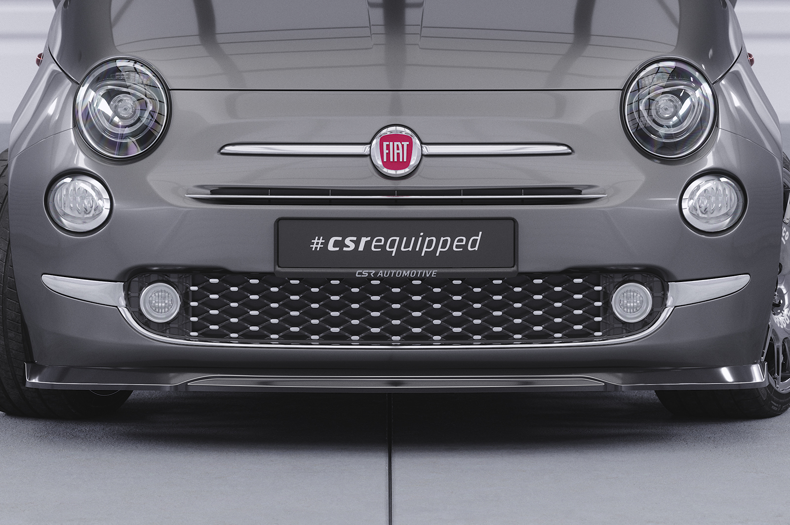 Voorspoiler Fiat 500 CSR Glans Zwart