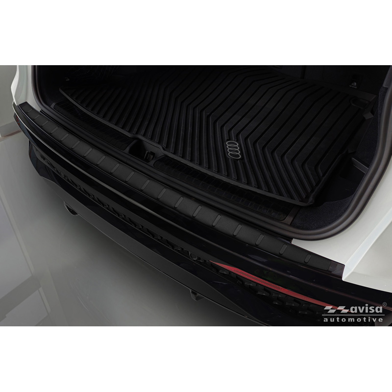 Avisa Matt Black Stainless Steel Rear bumper protector  Audi Q5 (GUB) 2025- 'Ribs'