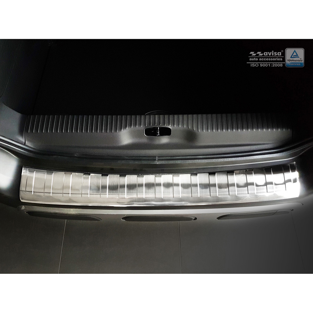 Stainless Steel Rear bumper protector  Citroën C3 Aircross II 2017- 'Ribs'