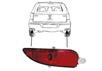 mistachterlicht, zonder fittingdeel, rechts, 07/2003-Opel Corsa