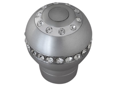 Schakelpook Zilver/Chroom + Kristal
