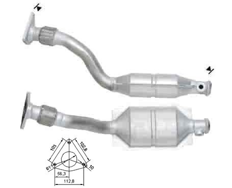 Renault CLIO 1.4i 16V 1390 cc 72 Kw / 98 cv K4J Magnaflow CAT Bo
