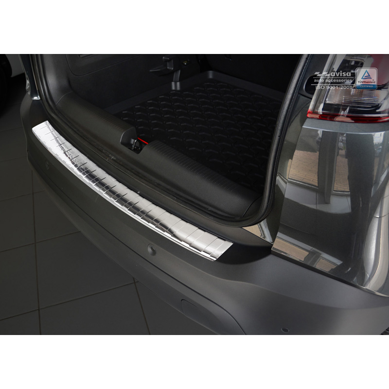 RVS Achterbumperprotector  Opel Crossland 2017-2020 & FL 2020- 'Ribs'