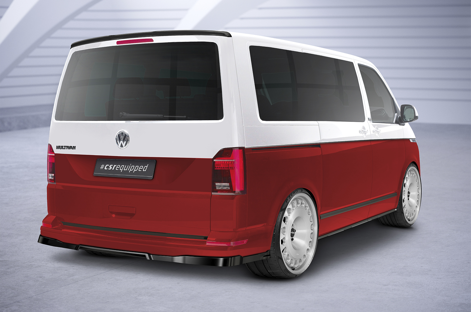 Spoiler Volkswagen Transporter T6 / T6.1 CSR Glans Zwart