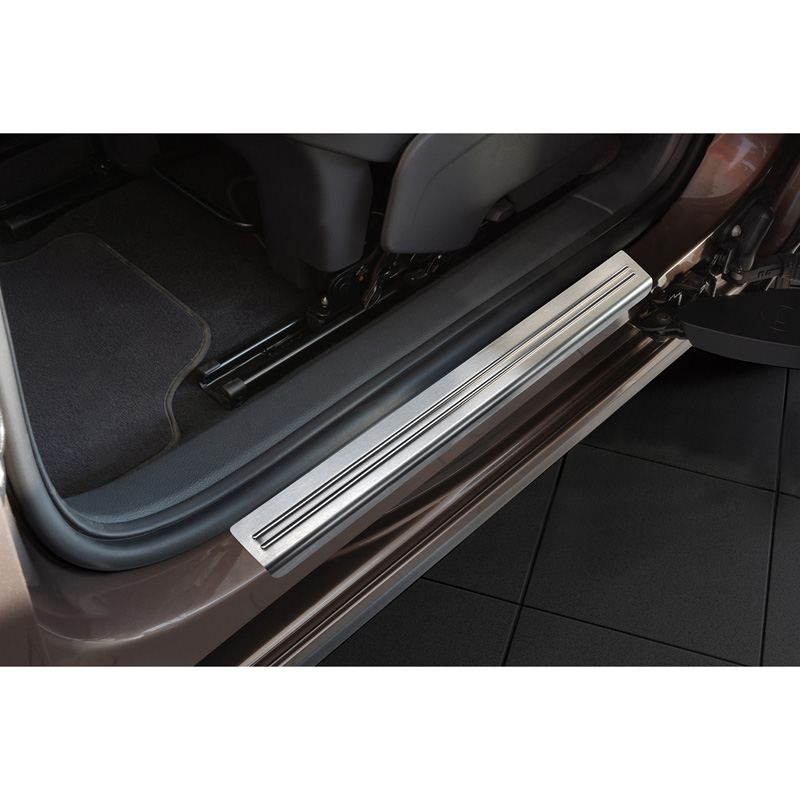 Inox door sill protectors  Seat Alhambra & Volkswagen Sharan 2010- - 'Exclusive' - 4-pieces