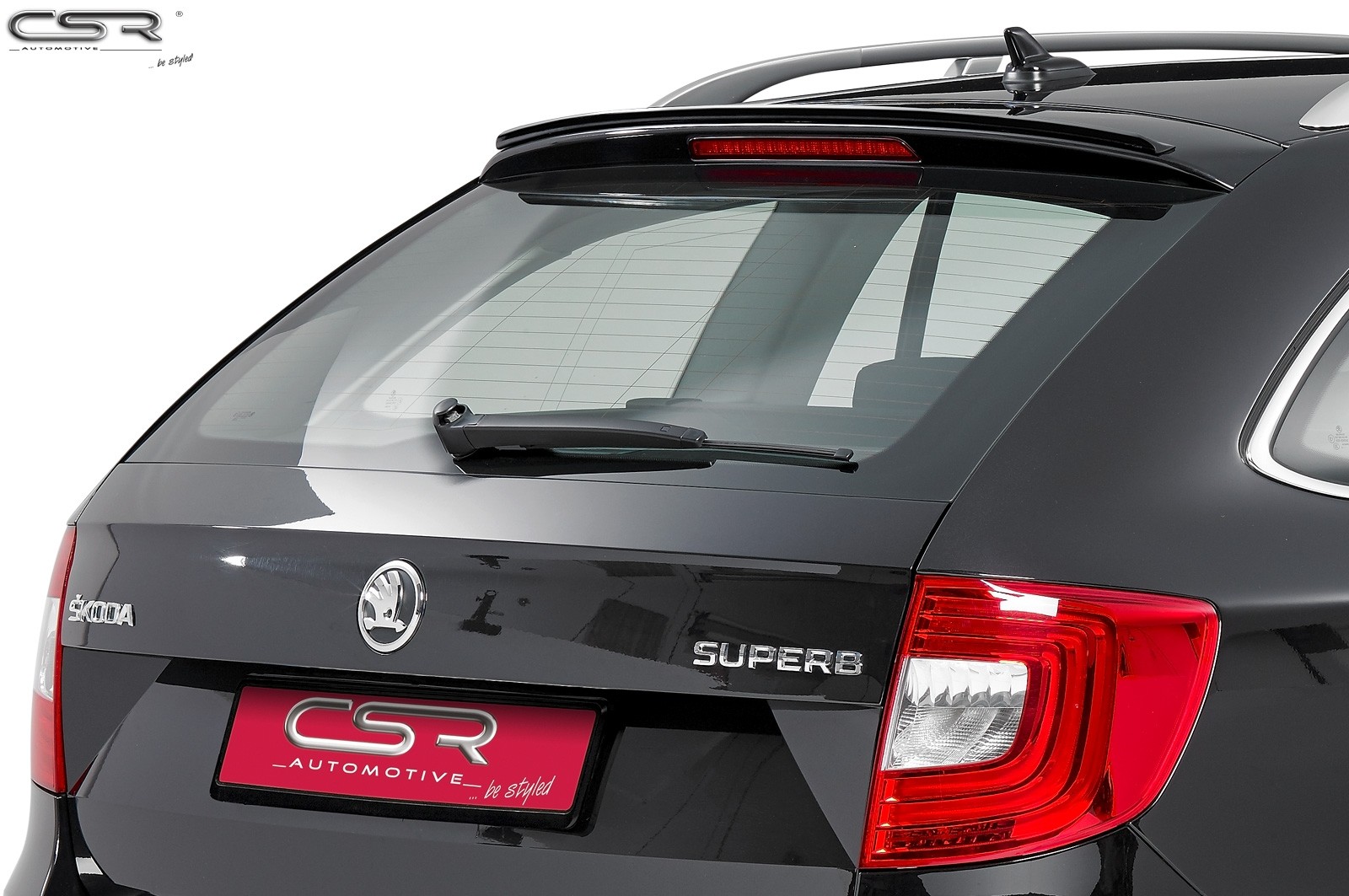 Dakrand spoiler lip voor Skoda Superb II 3T