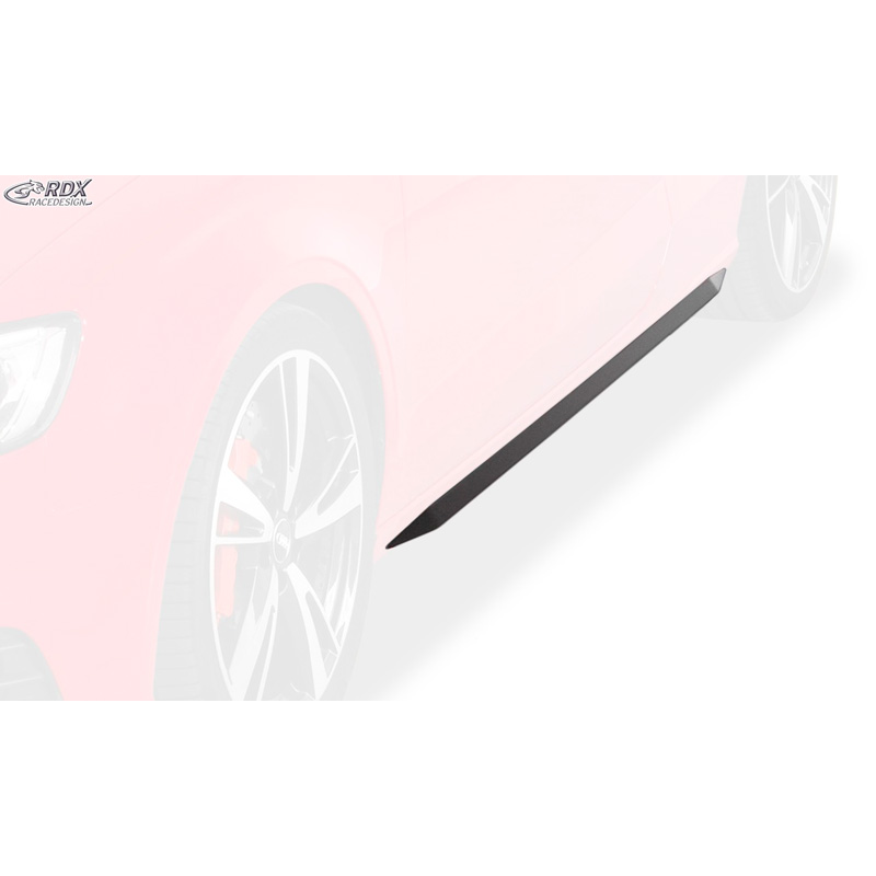 Side skirts 'Slim'  Audi A3 (8V7) Cabrio 2013- (ABS glossy black)