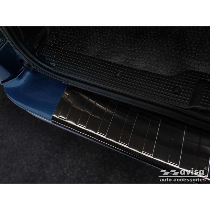 Zwart RVS Achterbumperprotector passend voor Opel Vivaro/Renault Trafic/Nissan Primastar 2001-2014 '
