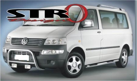 Side-Bars VW T5 STRO-Design geborsteld L1