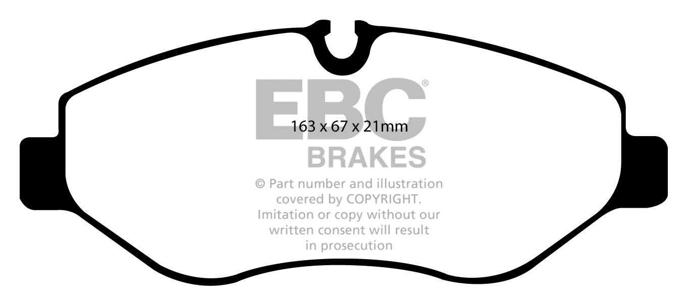 EBC Brakes MERCEDES BEDRIJFSWAGEN Sprinter 318D 3.0 TD 2006-.. R