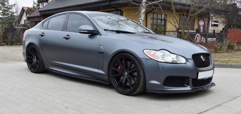 Zijskirts Diffusers JAGUAR XF- R Glanzend Zwart