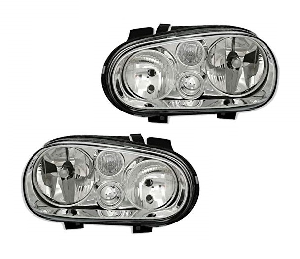 Koplampen VW Golf IV Chroom