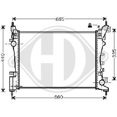 Radiator CORSA D 10->> 375x540mm