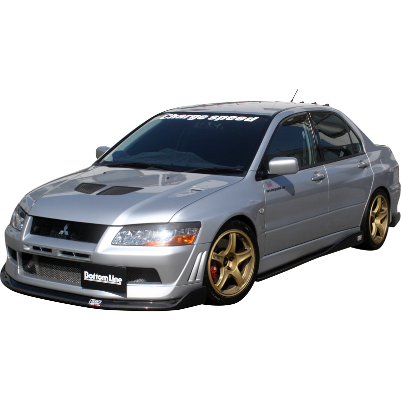 Chargespeed Sideskirts  Mitsubishi Lancer EVO 7/8/9 CT9A BottomLine (FRP)
