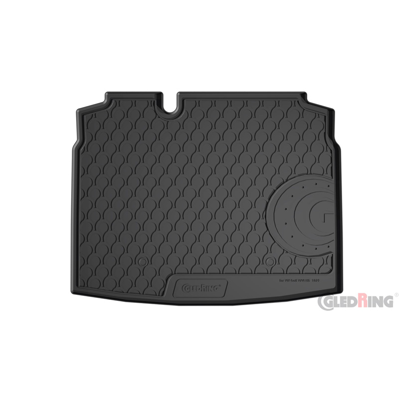 Rubbasol (Rubber) Trunk mat  Volkswagen Golf V & VI HB 3/5-doors 2003-2012 (with mini spare tire)