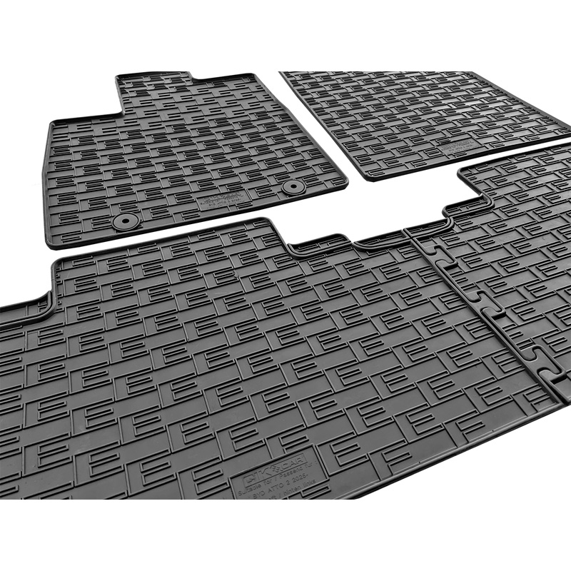 CIKCAR Rubber matten  BYD Atto 2 EV 2024- & DM-i Hybrid 2026- (4-delig + montagesysteem)