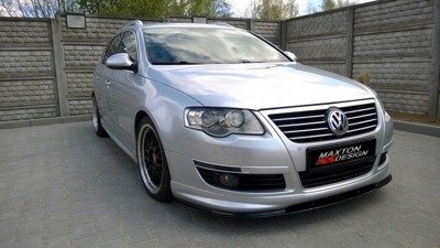 Voorspoiler VW Passat B6 R-LINE Glans Zwart