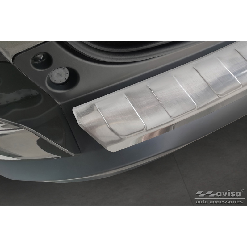 Stainless Steel Rear bumper protector  Citroën C5 X 2021- 'Ribs'