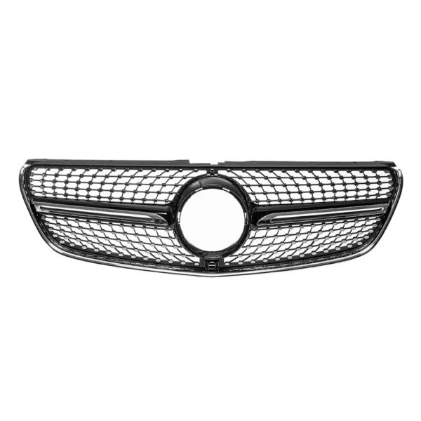 Grill Mercedes V-Class W447 (2014-2018) Diamond Zwart/Chroom Camera