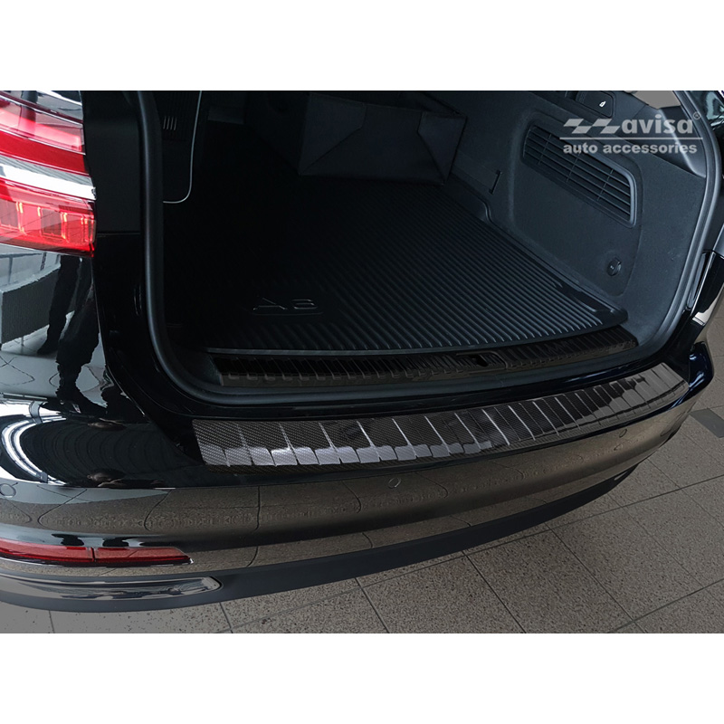 Real 3D Carbon Rear bumper protector  Audi A6 (C8) Avant 2018-2023 & Facelift 2023- incl. S-Line & Allroad
