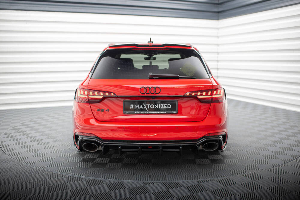 Diffuser Audi RS4 B9 Avant Glanzend Zwart