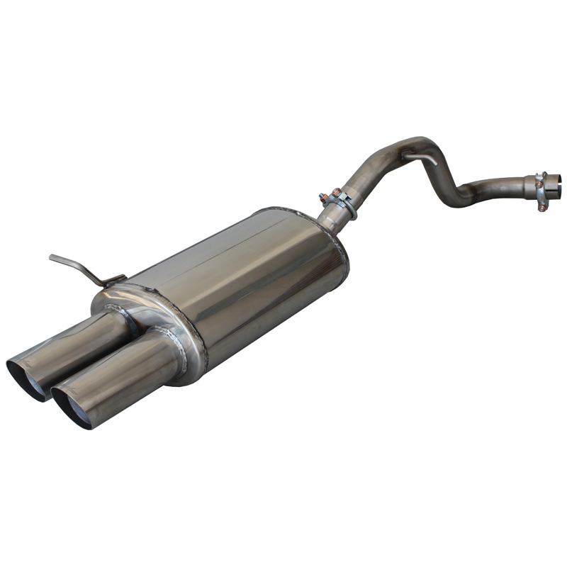 100% Inox Sport Exhaust  Volkswagen Golf IV 1.9 TDi (110HP) 1997- 2x76 Racing