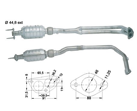 Fiat UNO 1.1ie 1116 cc 37 Kw / 51 cv 156C046 Magnaflow CAT Bouwj