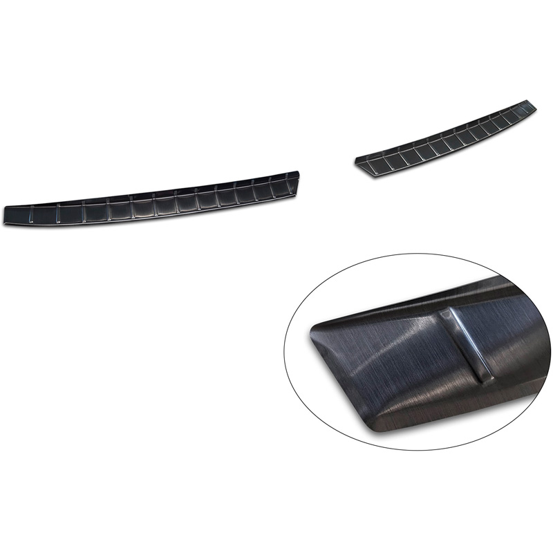 Avisa Stainless Steel Rear Bumper Protector  KIA EV3 GT 2024- - Black - 2-pieces