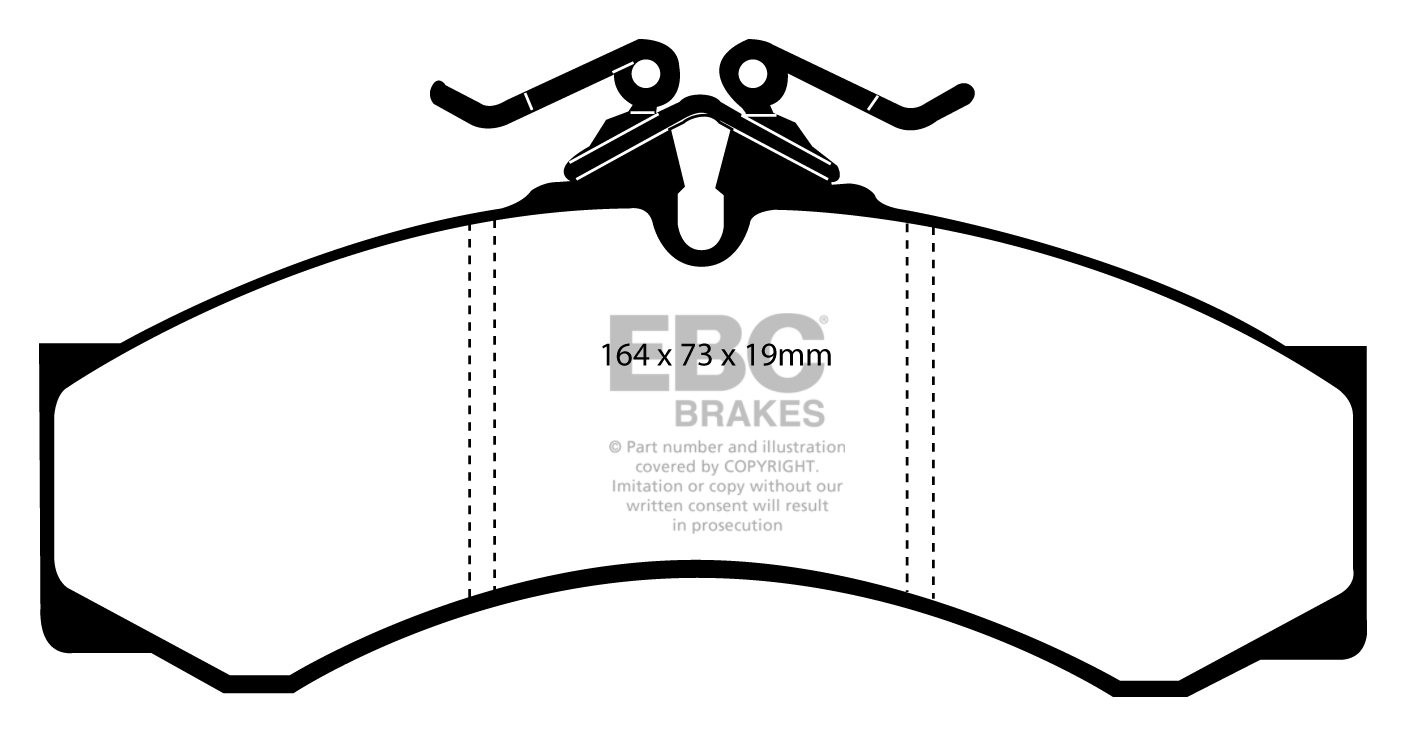 EBC Brakes VW Kever New Beetle 1.6 -1302 71-74 Remblokken voorzi