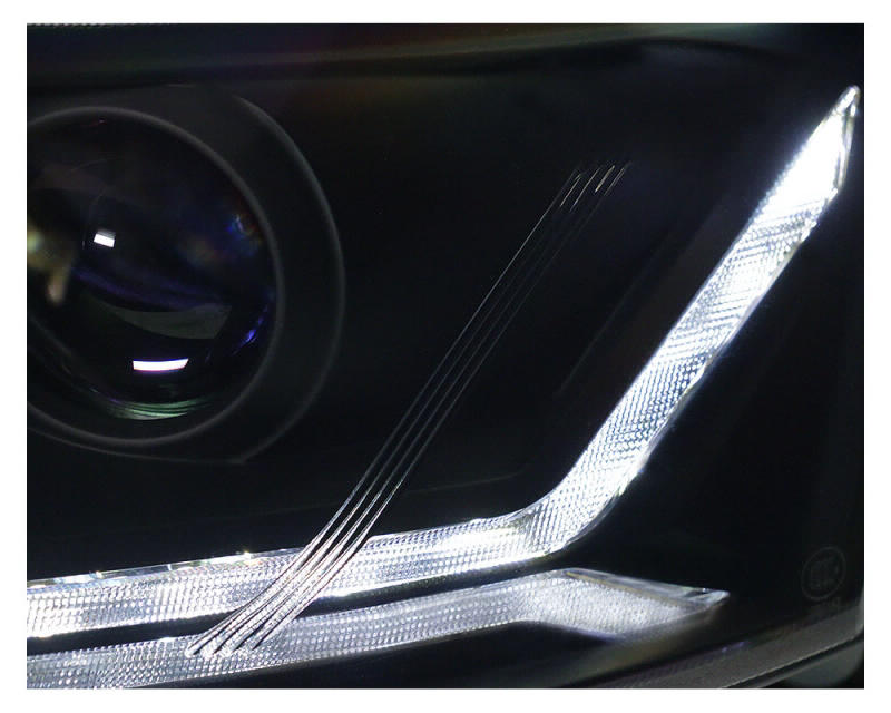 Headlights Audi A6 4F 09-11 Tube Dynamic LED black Halogen