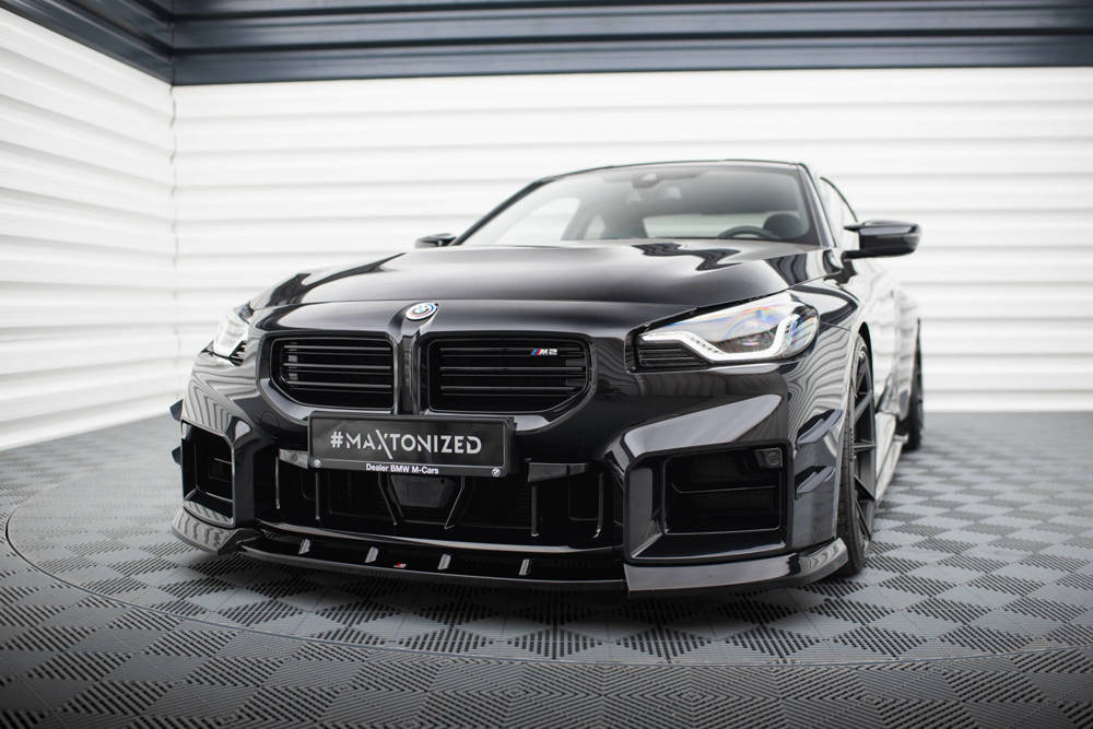 Voorspoiler V.3 BMW M2 G87 Maxton Glans Zwart