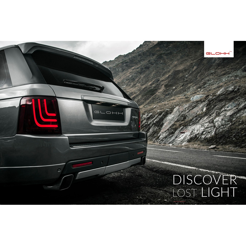 Glohh GL-3 Dynamic LED Tail Lights  Range Rover Sport L320 2005-2009 & 2010-2013 - Red/Smoke