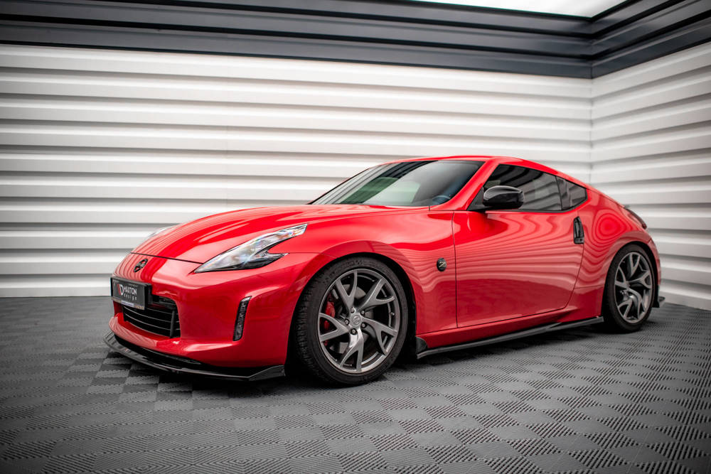 Zijskirts Nissan 370Z Maxton Glans Zwart